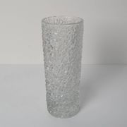 Vintage Pressed Glass Vase by Václav Hanuš for Sklo Union Libochovice, 1970's.