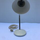 Office Aluminor metal table lamp chrome flexible arm year 70 vintage white
