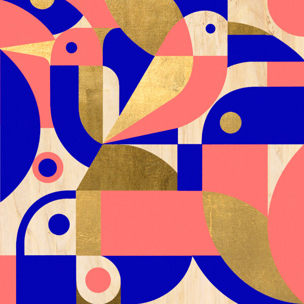 Illustration Birds among birds (20 cm)