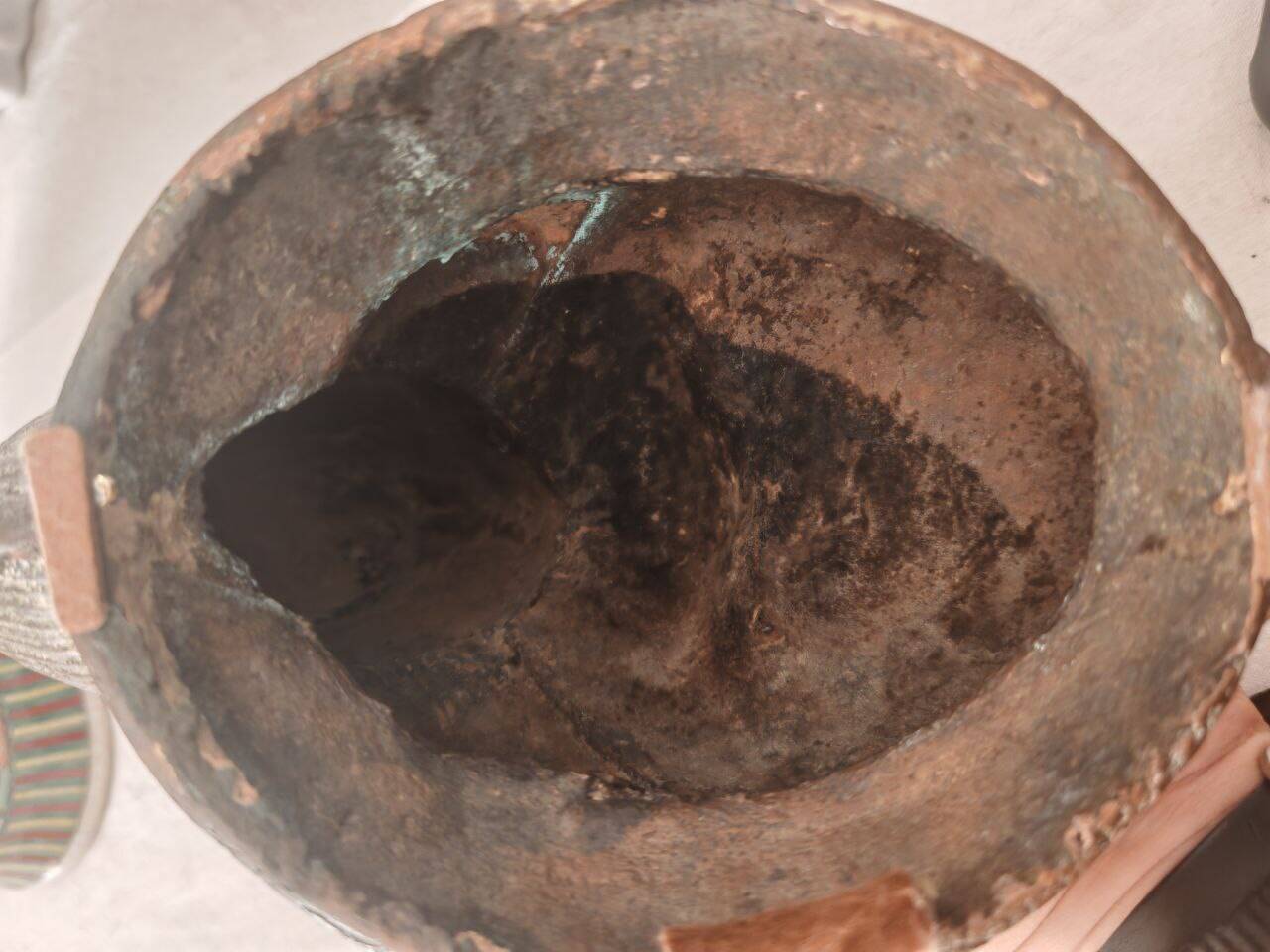 Masque en bronze africain, 19e siècle