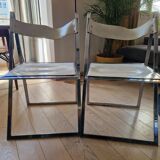 Set of 2 folding chairs Fantoni and Geraci