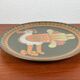 Assiette murale en céramique allemande vintage avec motif d'oiseau de Keramik Manufaktur Kupfermühle, années 1970