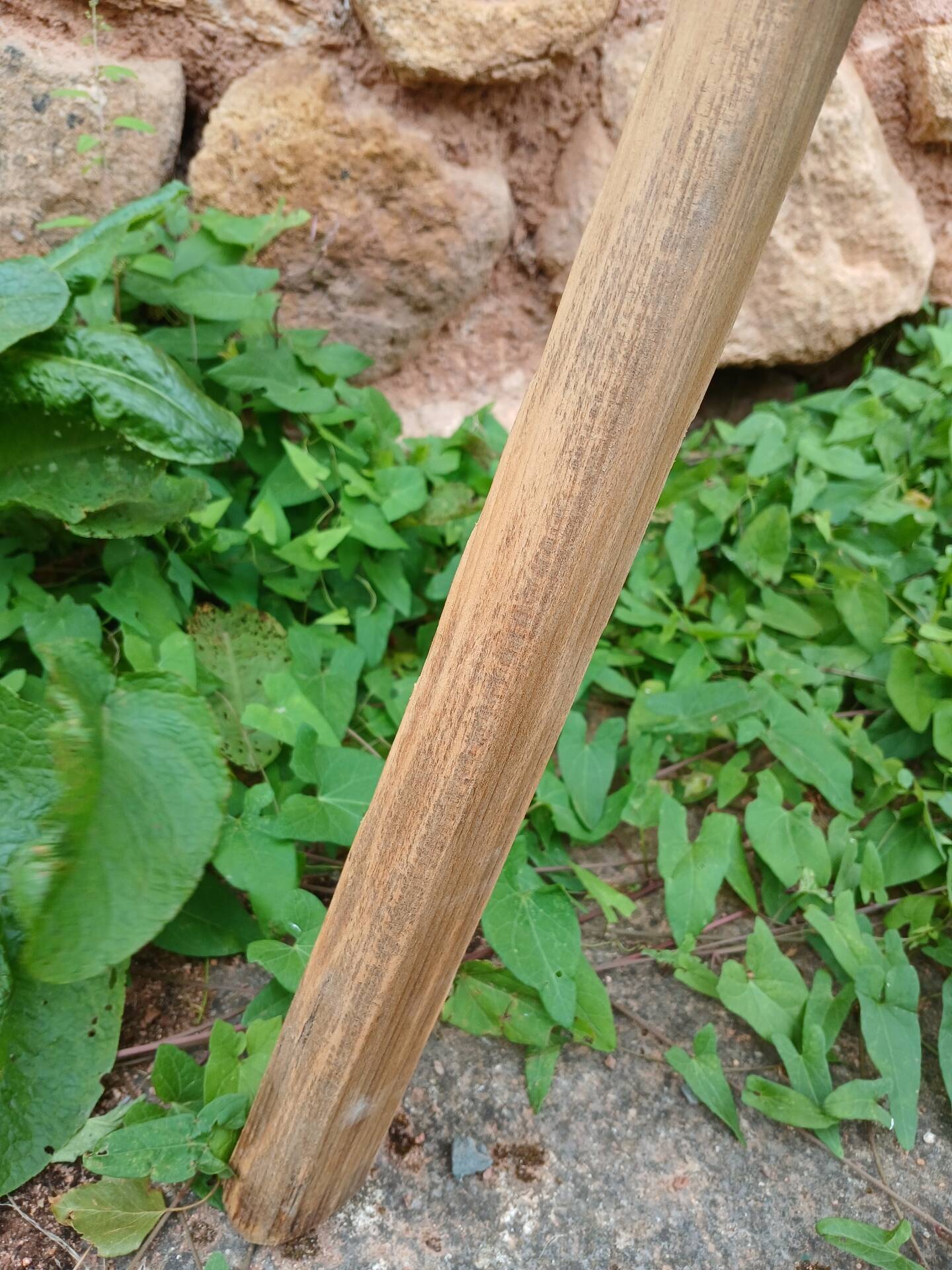 Antique stool in raw wood