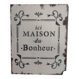 Plaque émaillée création