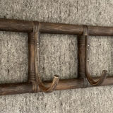 Vintage rattan coat rack from the 60s