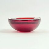Murano glass Sommerso ashtrays from the mid-century by F. Poli for Seguso