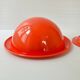 Vintage 1970 salad bowl in orange plastic 70s space age on removable base
