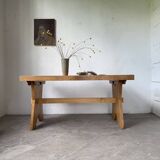Table, mobilier de montagne en hêtre, 1950