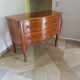 Louis XV commode - 2 drawers - floral marquetry - bronze ornament - 1950