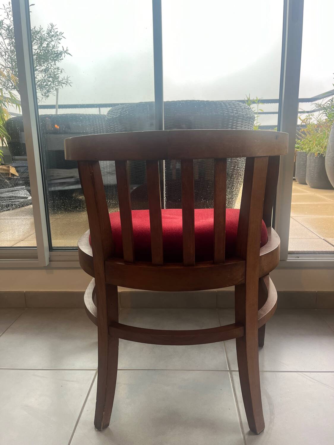 Fauteuil de bureau art déco bois courbé - 30/40’s