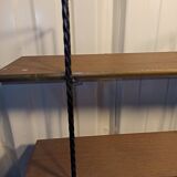 Shelf string iron and wood 3 trays