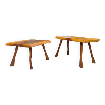 Tables gigognes brutalistes des années 1960