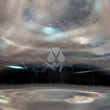 Vintage italian murano glass vase 1970