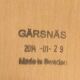 Vintage swivel armchair in gray fabric by axelson for garnas 2014 sweden