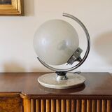 Murano glass spherical table lamp, Mazzega Italy 1970s