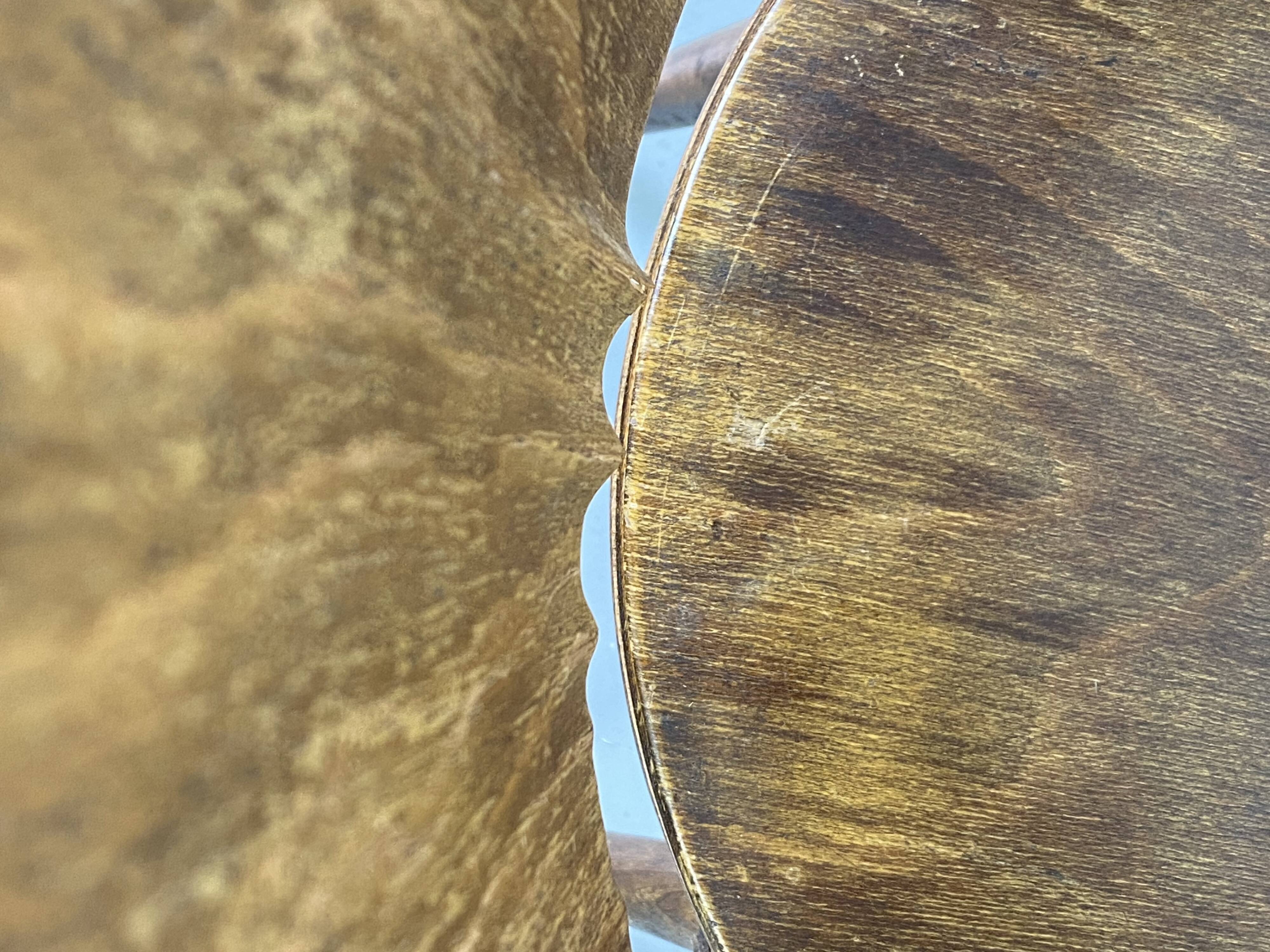 Set of 3 mismatched and damaged bistro chairs