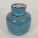 Vase émaillée Bleu de Jacques et Dani Ruelland 1960s