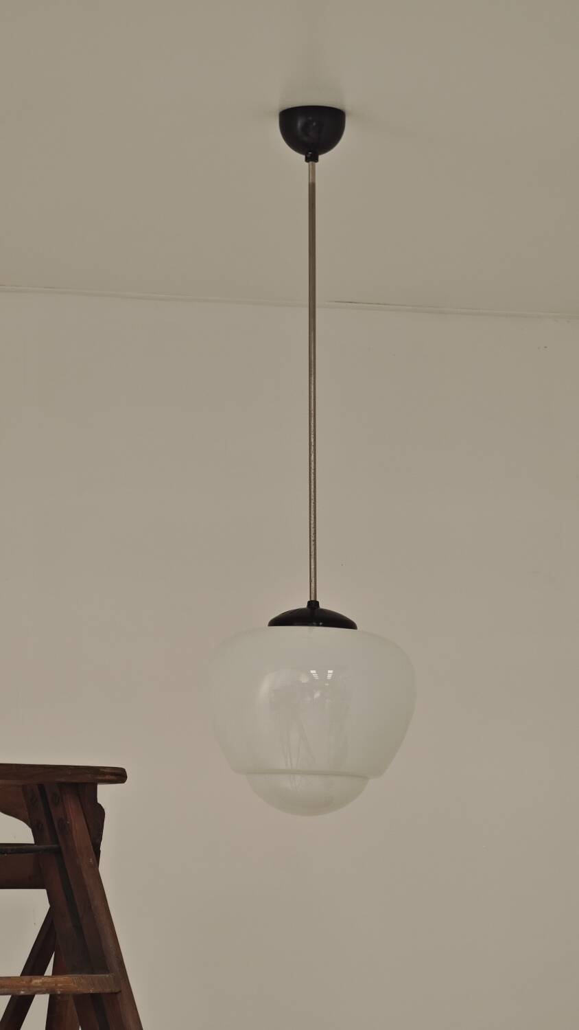 Czechoslovak opaline and Bakelite Bauhaus suspension