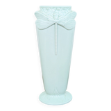 Christofle ceramic vase "Dragonflies" celadon