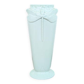 Vase en céramique Christofle « Libellules » céladon