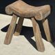 Four-legged stool in antique teak from Indonesia H 50 L 52