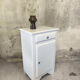 Vintage buffet/confiturier in white/greige painted wood.