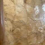 Vintage mother-of-pearl and rattan tray