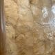 Plateau nacre et rotin vintage