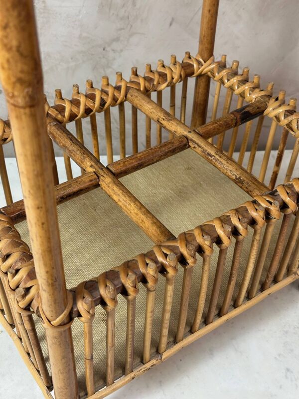 Porte bouteille en rotin