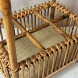 Rattan bottle holder