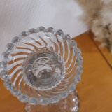 Portieux candle holder in molded glass