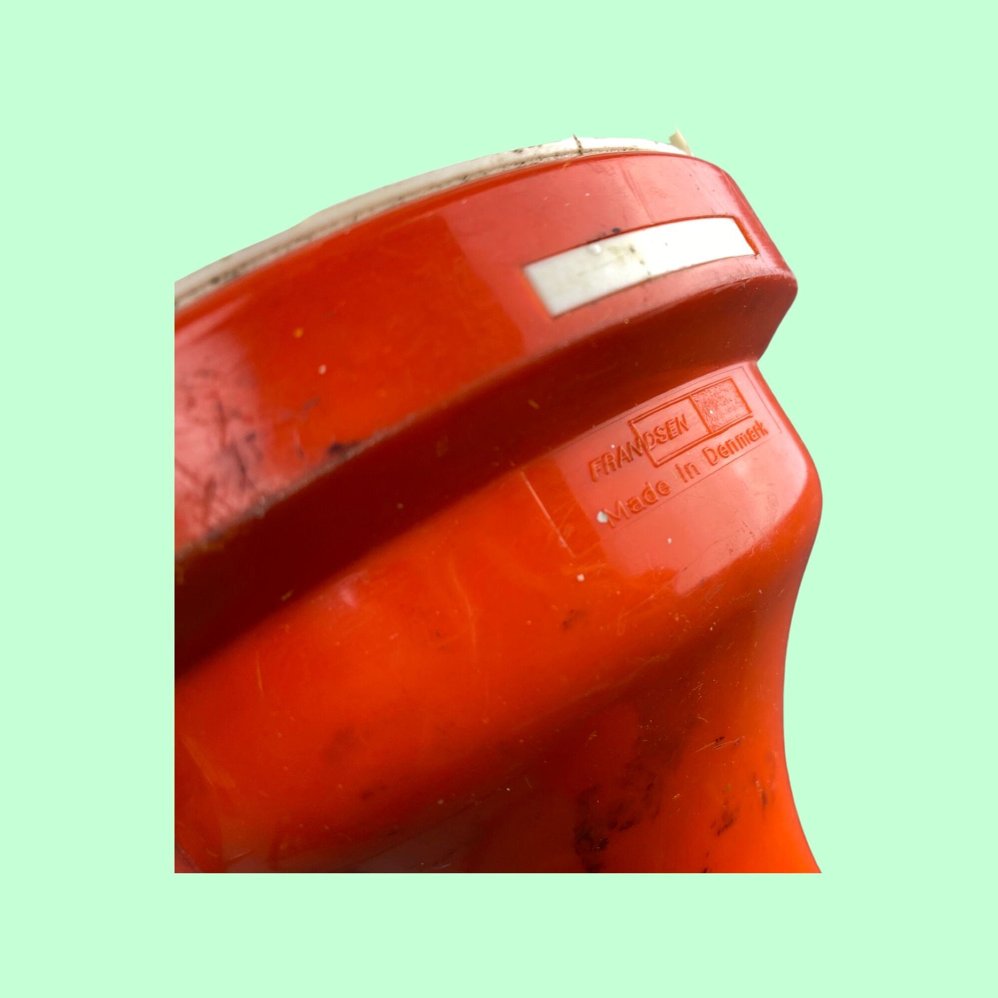 Portable Retro Lamp FRANDSEN Denmark | Danish Design From The Mid Century | Retro Orange Light