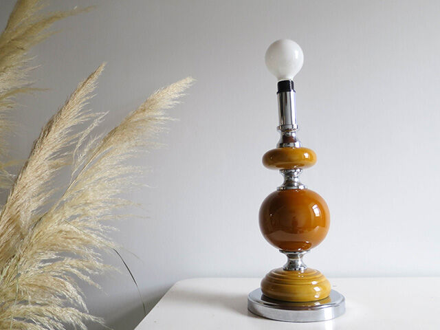 Pied de lampe boule 1970s