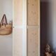 Antique Parisian bonnetière with a patina – vintage narrow wardrobe