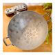 Old aluminum colander