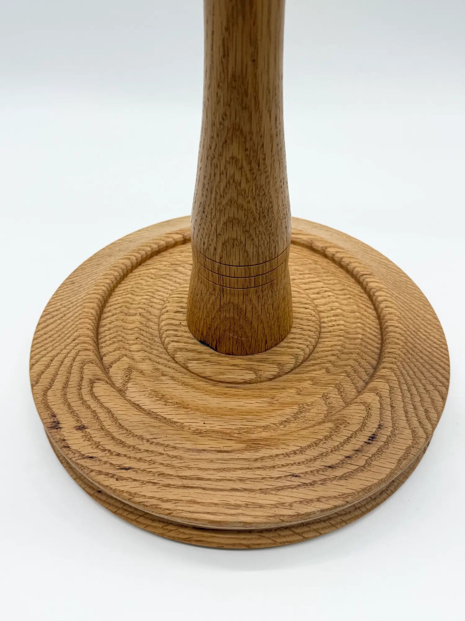 Bougeoir scandinave en chêne massif, années 1970