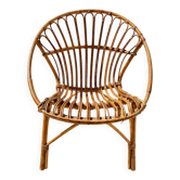 Vintage rattan armchair