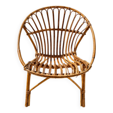Vintage rattan armchair