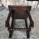 Ancienne chaise Lorraine bois brut vintage #a234