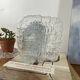 Square wall light ceiling fixture transparent glass vintage lamp