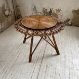 Table basse rotin « soleil »