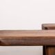 Pair of Scandinavian benches in Solid Elm by Olavi Hanninen 1960.