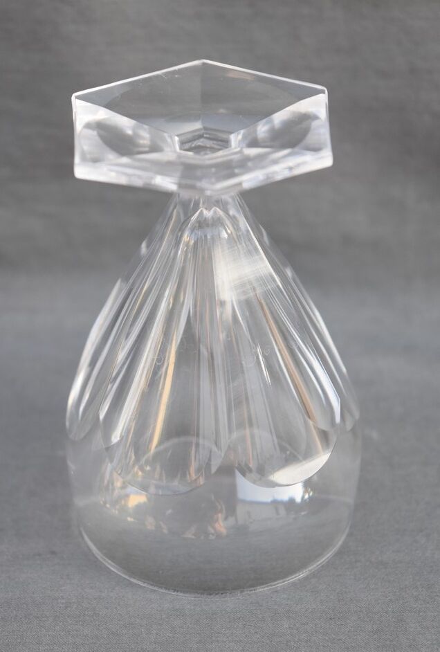 6 glasses in Porto or crystal digestive with slices cut St. Louis