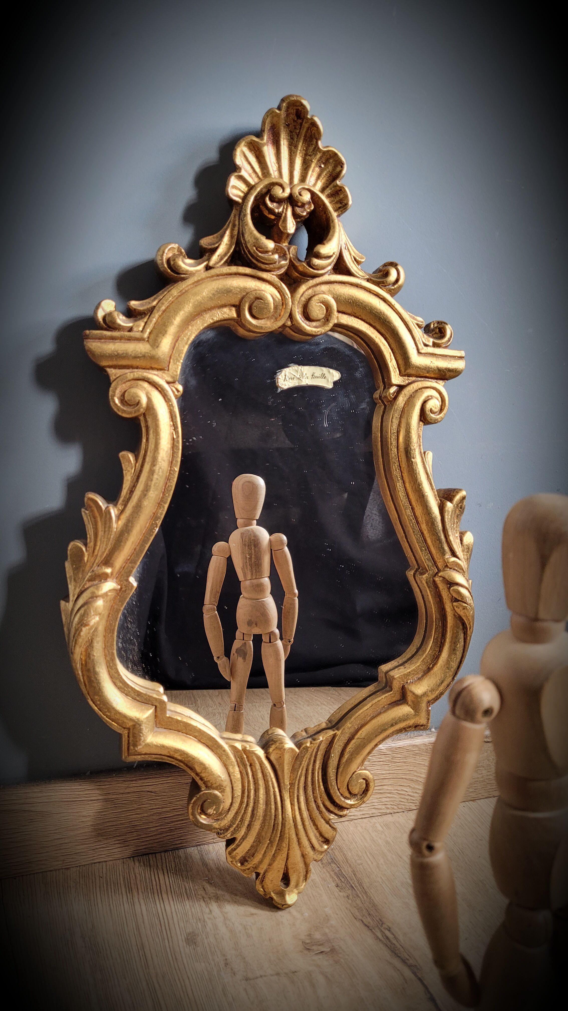 Mirror 48x28 gilded with leaf