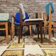 Set of 6 mismatched 1960s Scandinavian chairs