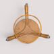 Table d'appoint tripode vintage en rotin et bambou (Ø44 cm) – Style Riviera