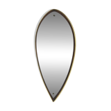 Scandinavian rosewood mirror, 84x42cm, Sweden, 1950