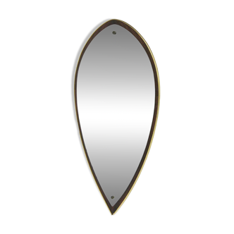 Scandinavian rosewood mirror, 84x42cm, Sweden, 1950