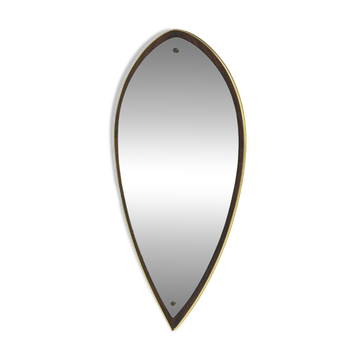 Scandinavian rosewood mirror, 84x42cm, Sweden, 1950