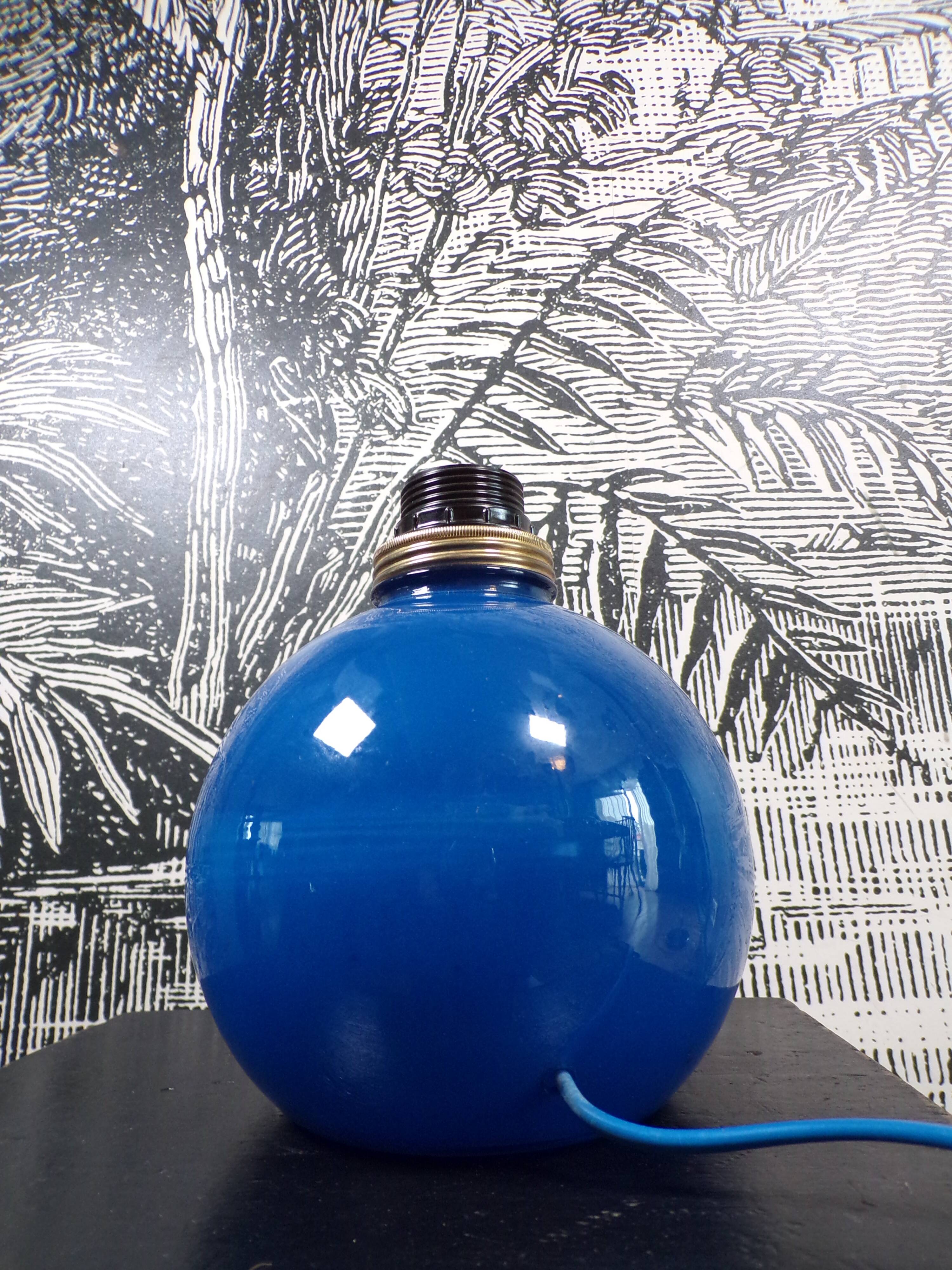 Glass ball lamp 1980